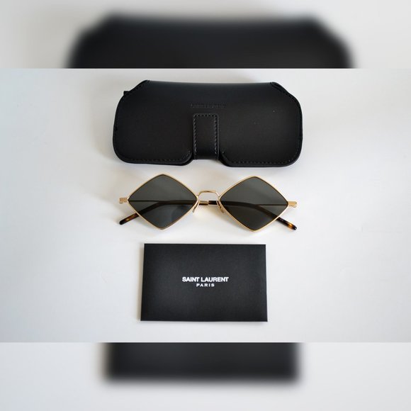 NEW Saint Laurent Sl 302 LISA GOLD/Grey 004 - Picture 6 of 9